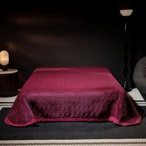 Hot selling winter purple milk fleece bed linen 1.8m coverlets with 2 solid color pillow shams fluffy duvet cover queen size bedding set supplier