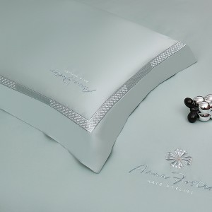 100S Long Staple Cotton Embroidery Duvet Quilt Comforter Cover Queen King Bed Sheets Bedding Set