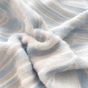 High gram weight beige milk fleece pillowcases fluffy 2/2.3m quilt comforter cover jacquard pillow shams 4-piece bedding set