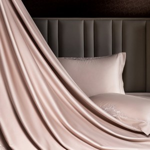 Pink Luxury Floral Embroidery Bed Quilt Comforter Duvet Cover 100S Long Staple Cotton Bedding Set