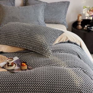 250g full matte milk velvet jacquard print queen king size four-piece bedding set