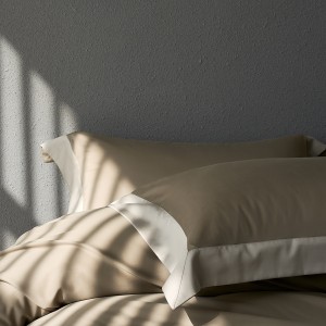 Premium quality green patchwork plain color lyocell 4pcs bedding set supplier