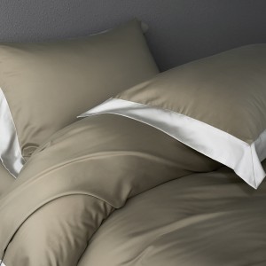 Premium quality green patchwork plain color lyocell 4pcs bedding set supplier