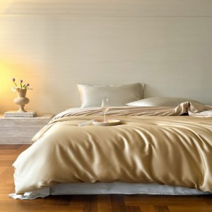 60S Lyocell Single Product Duvet Quilt Comforter Cover Twin/Queen/King Bed Cover Bedding Gold Home Textile