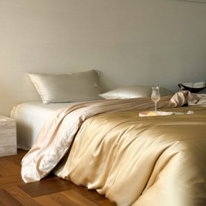60S Lyocell Single Product Duvet Quilt Comforter Cover Twin/Queen/King Bed Cover Bedding Gold Home Textile