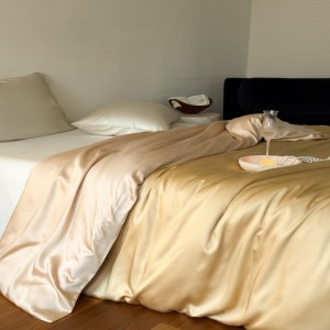 60S Lyocell Single Product Duvet Quilt Comforter Cover Twin/Queen/King Bed Cover Bedding Gold Home Textile