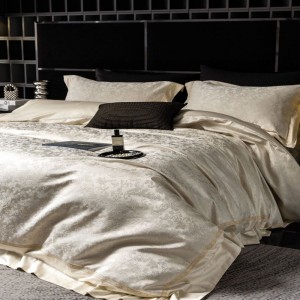 Luxury Embroidery Jacquard Duvet Cover With YKK Zipper Queen King Bed Sheets White Australian Cotton Bedding Set