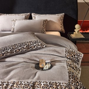 Winter French Style Light Luxury 250g Milk Velvet Printing Duvet Cover Pillowcases Warm Bed Sheet Bedding Set