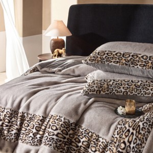 Winter French Style Light Luxury 250g Milk Velvet Printing Duvet Cover Pillowcases Warm Bed Sheet Bedding Set