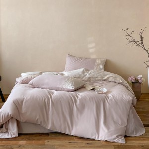 Pastoral style pink pillowcase double bedsheet exquisite customizable 2/2.3m coverlets printing quilt cover bedding set