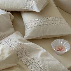 Pastoral style pink pillowcase double bedsheet exquisite customizable 2/2.3m coverlets printing quilt cover bedding set