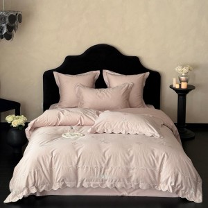 Elegant design full size jacquard adult pillowcases luxury 100s cotton sateen comforter cover bedding set supplier