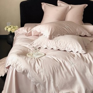 Elegant design full size jacquard adult pillowcases luxury 100s cotton sateen comforter cover bedding set supplier