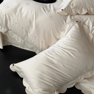 Elegant design full size jacquard adult pillowcases luxury 100s cotton sateen comforter cover bedding set supplier