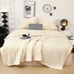 Winter Warm 1 Pcs Home Textile Blue Flannel Microfiber Bedding Solid Color Blanket Supplier
