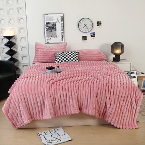 Winter Warm 1 Pcs Home Textile Blue Flannel Microfiber Bedding Solid Color Blanket Supplier