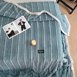 Large Size Flannel Fleece Heated Throw Blanket Machine Blanket for Bed Use
