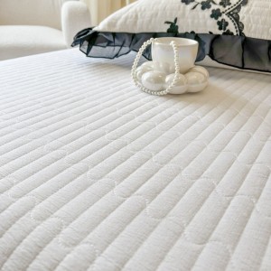 Wholesale Home Textiles Bedroom Fitted Bedding Set Cotton Bed Skirt Bedsheets with Ruffle Bed Skirt Set
