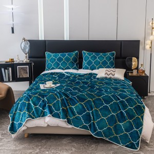 Flannel Velvet Fleece Bed Blanket Wholesale Printing Cheap Flannel Blanket Warm Winter Blanket