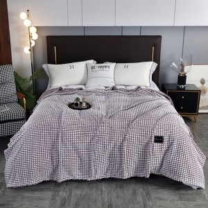 High-weight Milk Fleece Blanket Bed Cover ODM/OEM Home Hotel Textile Bedding Set