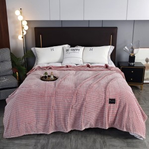 High-weight Milk Fleece Blanket Bed Cover ODM/OEM Home Hotel Textile Bedding Set