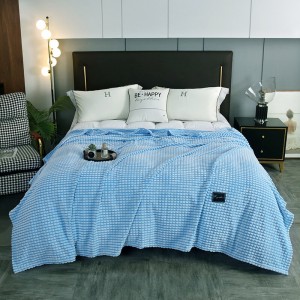 High-weight Milk Fleece Blanket Bed Cover ODM/OEM Home Hotel Textile Bedding Set