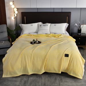 High-weight Milk Fleece Blanket Bed Cover ODM/OEM Home Hotel Textile Bedding Set