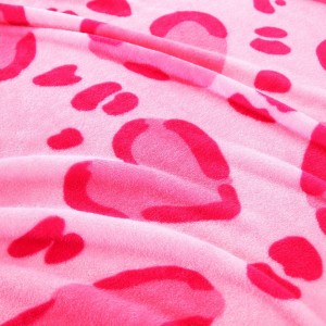 Large Size Flannel Fleece Pink Heated Blanket Machine Electric Over Blanket for Bed Use