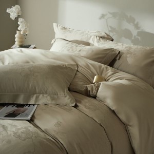 100s cotton rope-dyed jacquard pillowcases quilt comforter cover four-piece bedding set