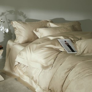 100s cotton rope-dyed jacquard pillowcases quilt comforter cover four-piece bedding set