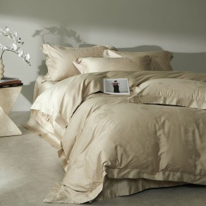 100s cotton rope-dyed jacquard pillowcases quilt comforter cover four-piece bedding set