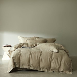 100s cotton rope-dyed jacquard pillowcases quilt comforter cover four-piece bedding set