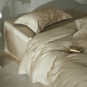 100s cotton rope-dyed jacquard pillowcases quilt comforter cover four-piece bedding set