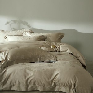 100s cotton rope-dyed jacquard pillowcases quilt comforter cover four-piece bedding set