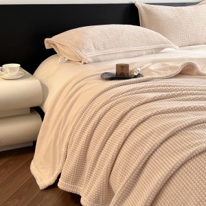 1.8/2m solid color plain color home hotel textiles high quality bedroom bedding set queen king size single blanket manufacture