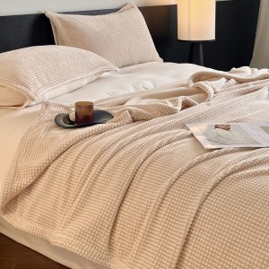 1.8/2m solid color plain color home hotel textiles high quality bedroom bedding set queen king size single blanket manufacture