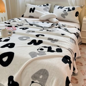 ODM/OEM 1 pieces home hotel textiles milk velvet sheet set winter warm twin full size textiles blanket wholesaler