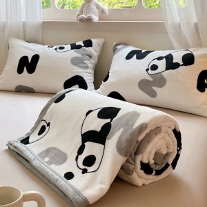 ODM/OEM 1 pieces home hotel textiles milk velvet sheet set winter warm twin full size textiles blanket wholesaler