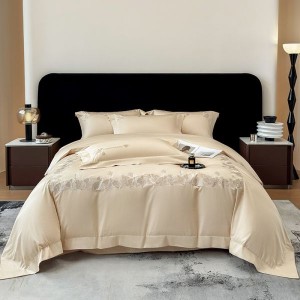 Cozy A Class Long Staple Cotton Satin Embroidery Bedding Set