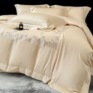 Cozy A Class Long Staple Cotton Satin Embroidery Bedding Set