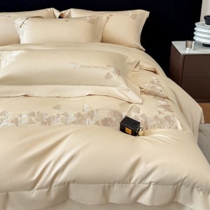 Cozy A Class Long Staple Cotton Satin Embroidery Bedding Set