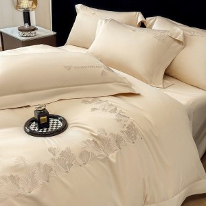 Cozy A Class Long Staple Cotton Satin Embroidery Bedding Set