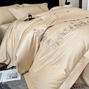 Cozy A Class Long Staple Cotton Satin Embroidery Bedding Set