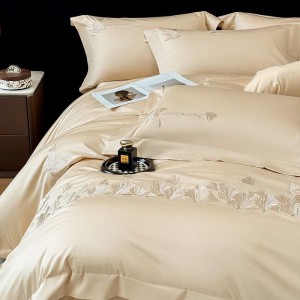 Cozy A Class Long Staple Cotton Satin Embroidery Bedding Set