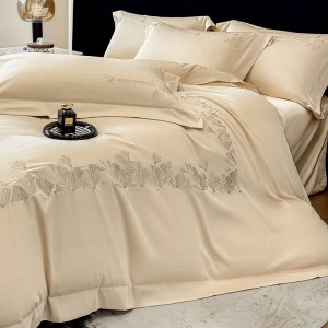 Cozy A Class Long Staple Cotton Satin Embroidery Bedding Set