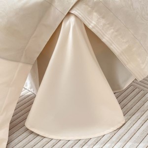 Hot-selling A-class high-end satin jacquard long-staple cotton four-piece set splicing quilt cover bedding set