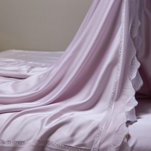 ODM/OEM purple solid color home hotel textile high-end bedroom bedding lyocell bedding set supplier