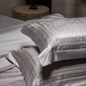 Jacquard duvet cover fitted flat sheets 2m/2.2m double bedsheet premium cotton pillowslip queen king size bedding set