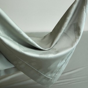 Customized 100S long staple cotton single green jacquard home hotel textile high-end bedroom bedding set manufacture