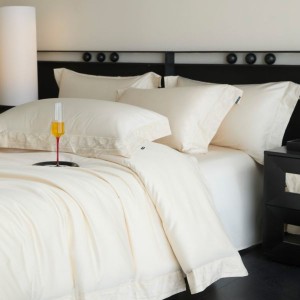 Cotton mercerized air jet 13376 hollow embroidery quilt cover bed sheet pillowcase four-piece set
